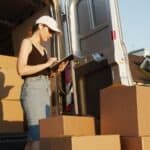 Woman Checking the Boxes